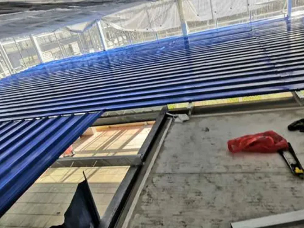 屋顶防水棚安装